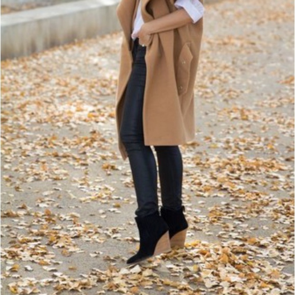 Tory Burch Olive Green Wedge Ankle Boots - Picture 15 of 15